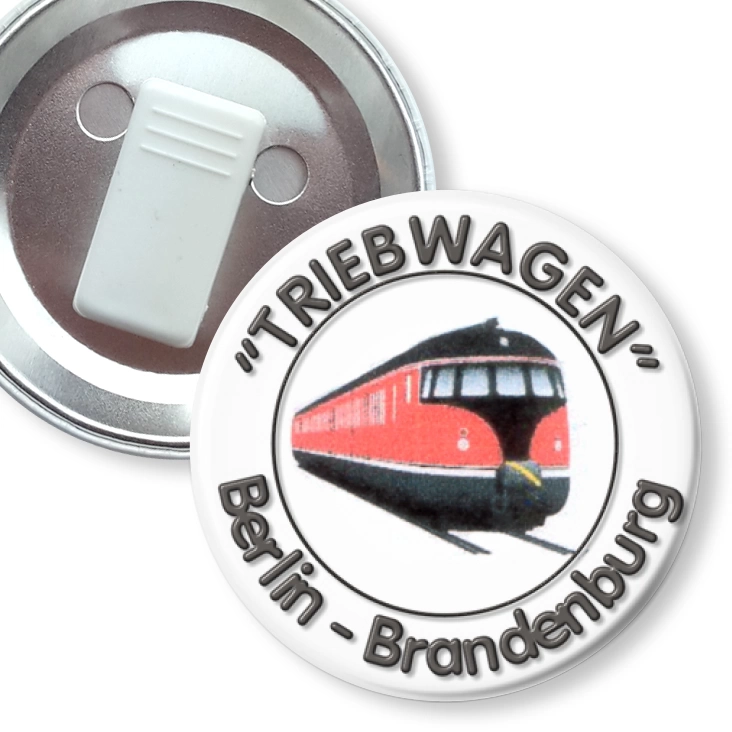 przypinka z żabką Treibwagen Berlin-Brandergurg