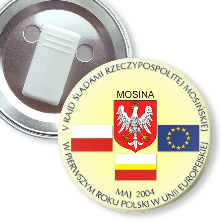 przypinka z żabką V Śladami Historii Rzeczypospolitej Mosińskiej