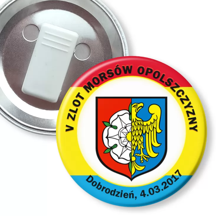 przypinka z żabką V zlot morsów opolszczyzny 2017