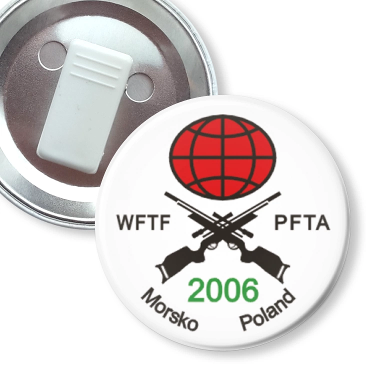przypinka z żabką WFTF PFTA Morsko