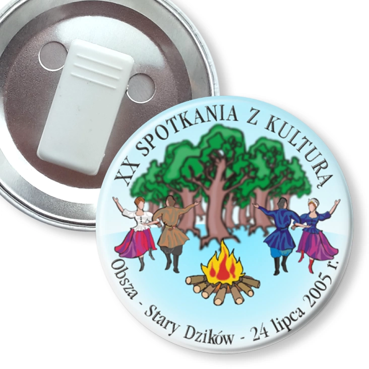 przypinka z żabką XX Spotkanie z Kulturą