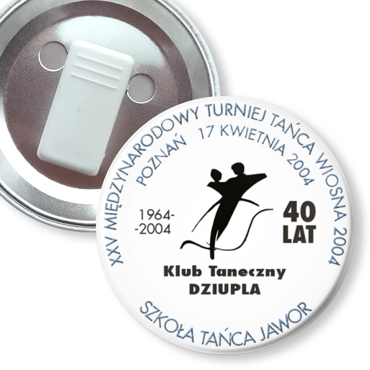 przypinka z żabką XXV Międzynarodowy Turniej Tańca