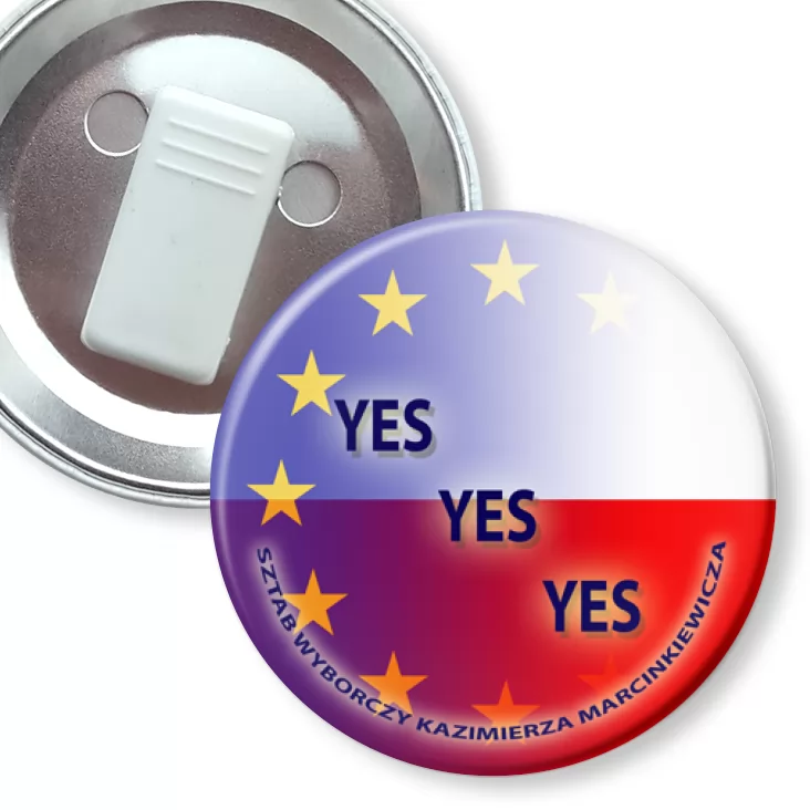 przypinka z żabką Yes yes yes