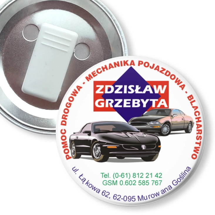 przypinka z żabką Zdzisław Grzebyta