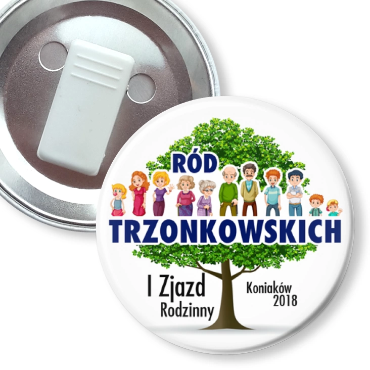 przypinka z żabką Zjazd Rodzinny