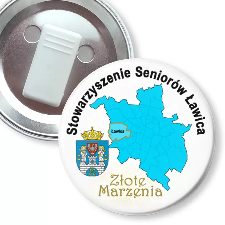 przypinka z żabką Złote Marzenia
