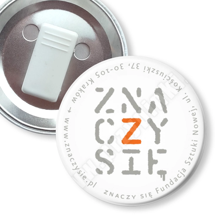 przypinka z żabką Znaczy Się