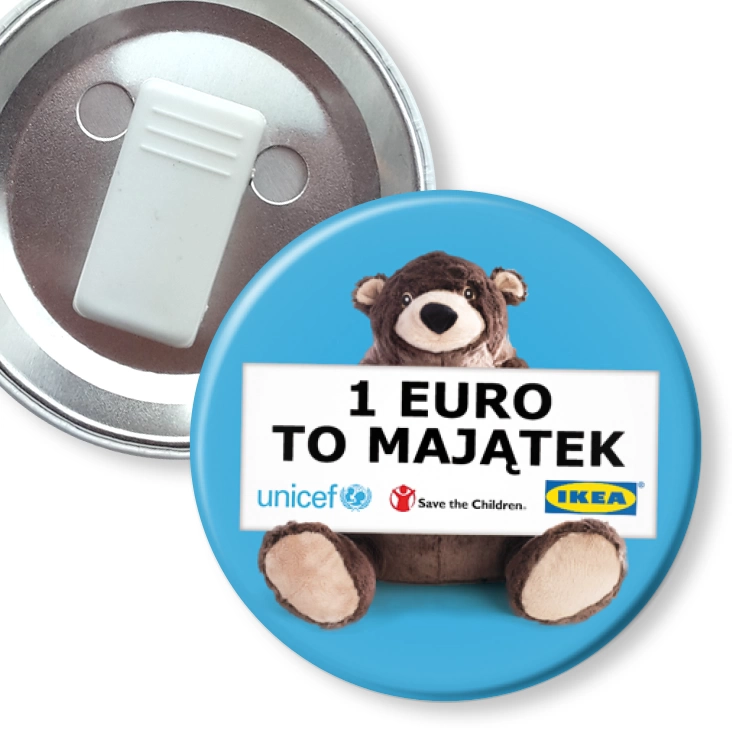 przypinka z żabką 1 euro to majątek