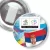 Przypinka z żabką 300 dni do Euro - II Piłkarska Gra Miejska - Serbia