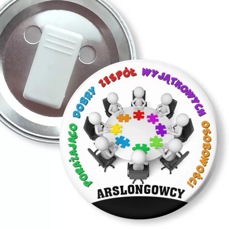 przypinka z żabką Arslongowcy