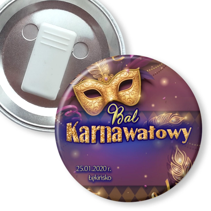 przypinka z żabką Bal karnawałowy