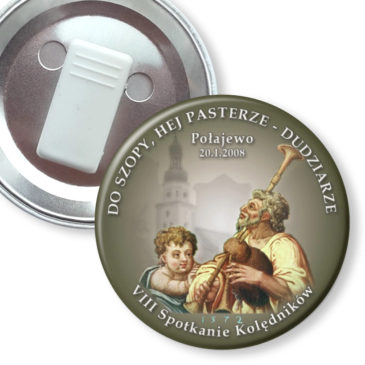 przypinka z żabką Dudziarze 2008