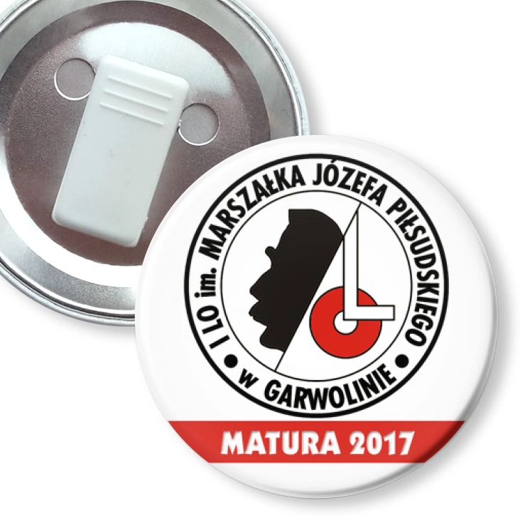 przypinka z żabką I LO w Garwolinie