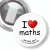 Przypinka z żabką I love maths - Matura 2013