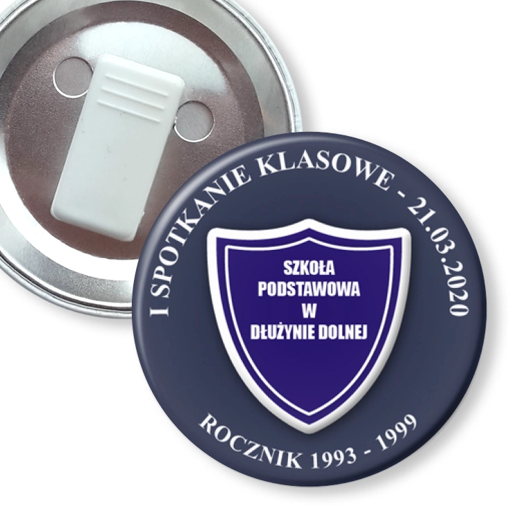 przypinka z żabką I spotkanie klasowe