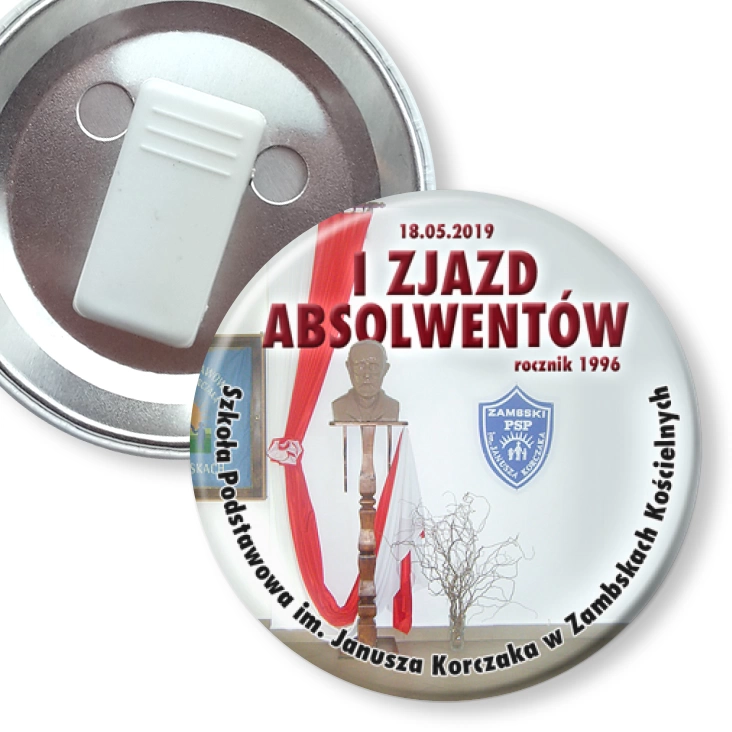 przypinka z żabką I Zjazd Absolwentów