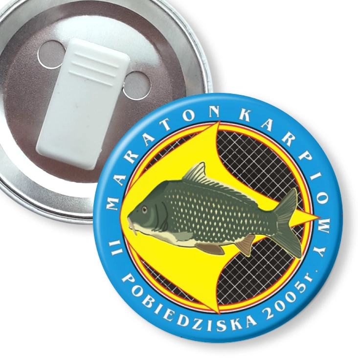 przypinka z żabką II Maraton Karpiowy - Pobiedziska 2005