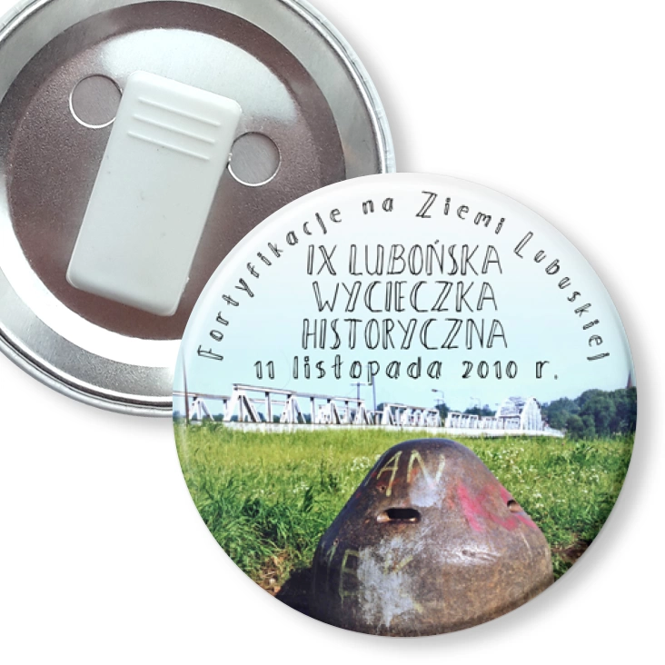 przypinka z żabką IX Lubońska Wycieczka Historyczna