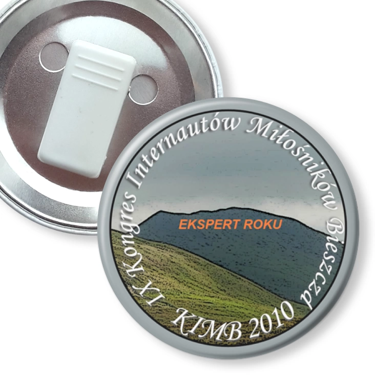 przypinka z żabką KIMB 2010 - ekspert roku