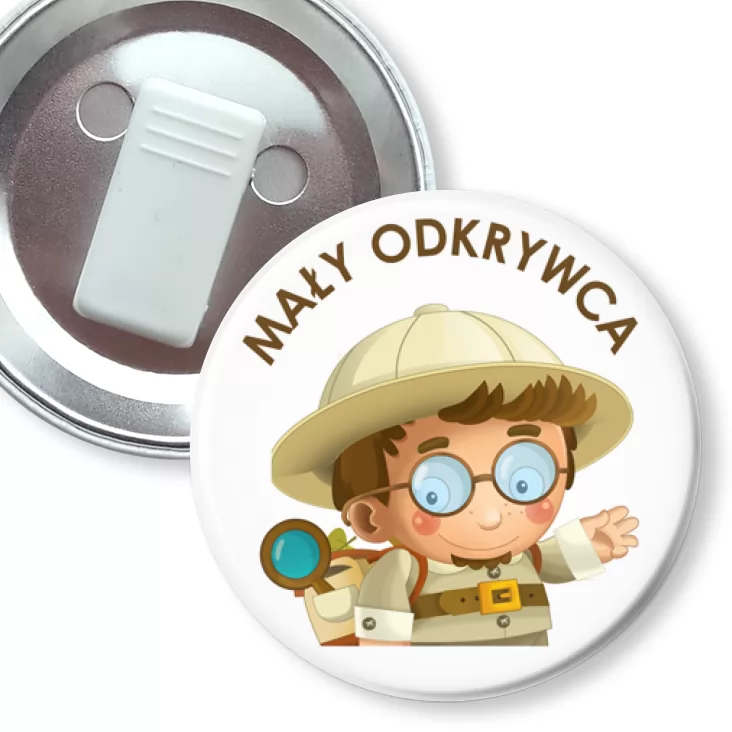 przypinka z żabką Mały odkrywca