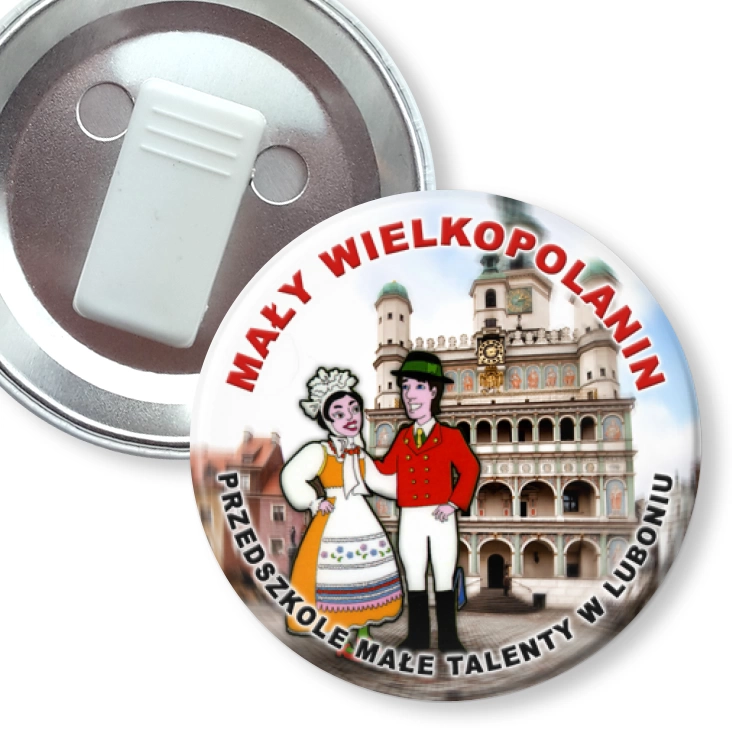 przypinka z żabką Mały Wielkopolanin