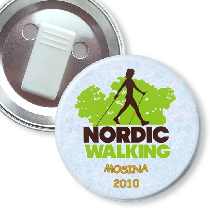 przypinka z żabką Nordic Walking - Mosina 2010