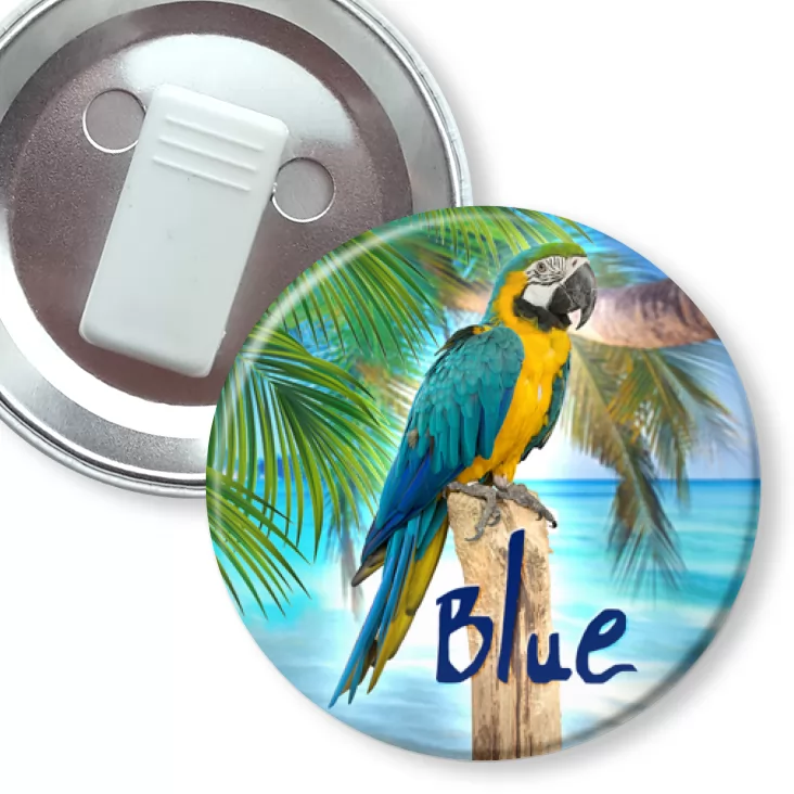 przypinka z żabką Papugarnia Carmen - Blue