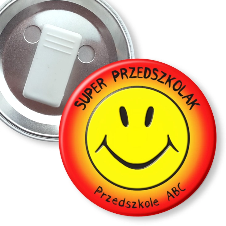 przypinka z żabką Przedszkole ABC nr 147