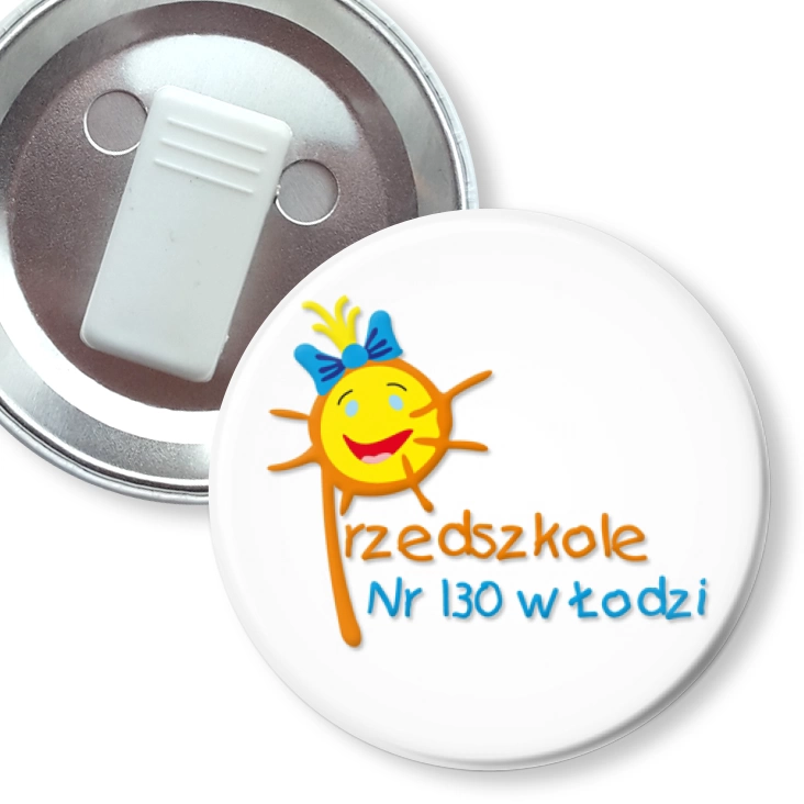 przypinka z żabką Przedszkole nr 130 w Łodzi