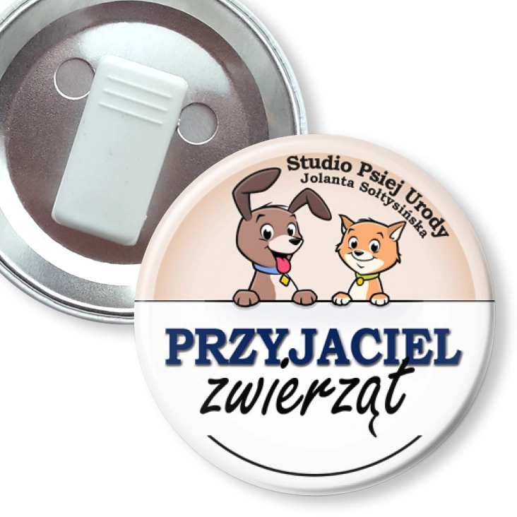 przypinka z żabką Przyjaciel Zwierząt