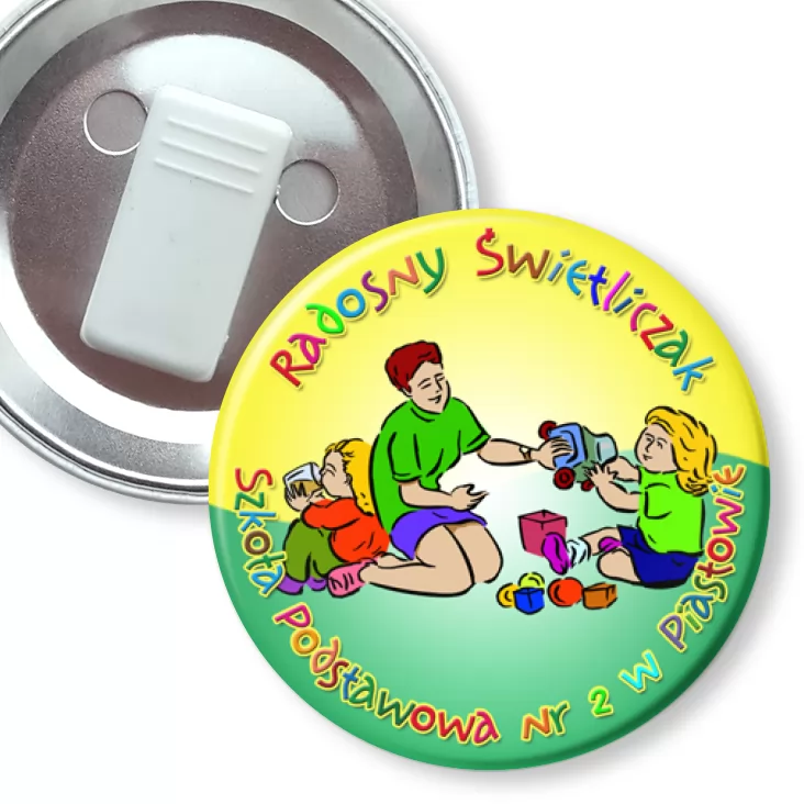 przypinka z żabką Radosny Świetliczak