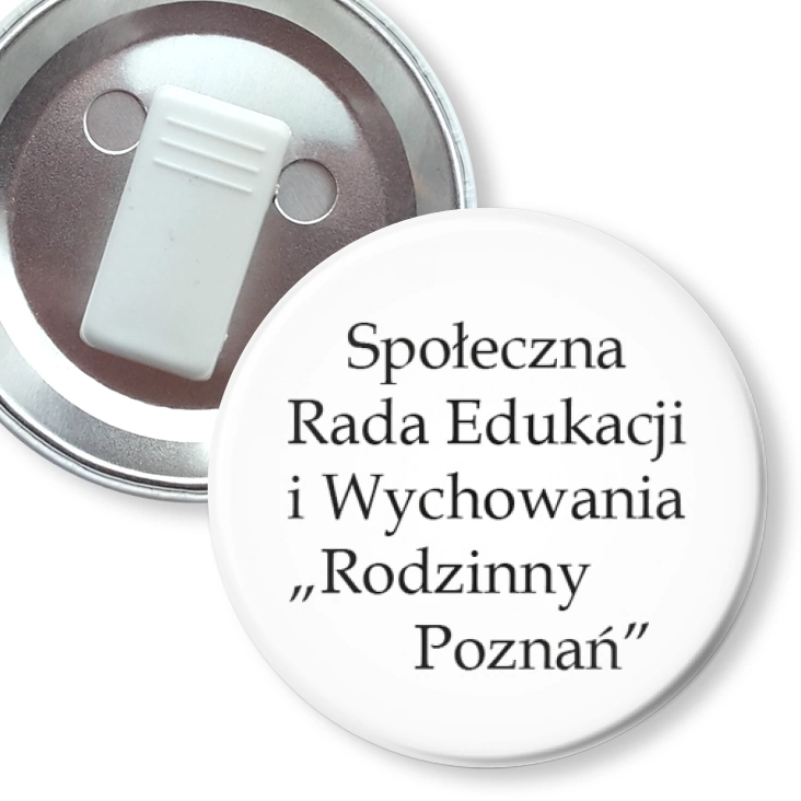 przypinka z żabką Rodzinny Poznań