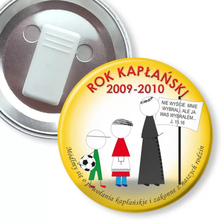 przypinka z żabką Rok Kapłański 2009