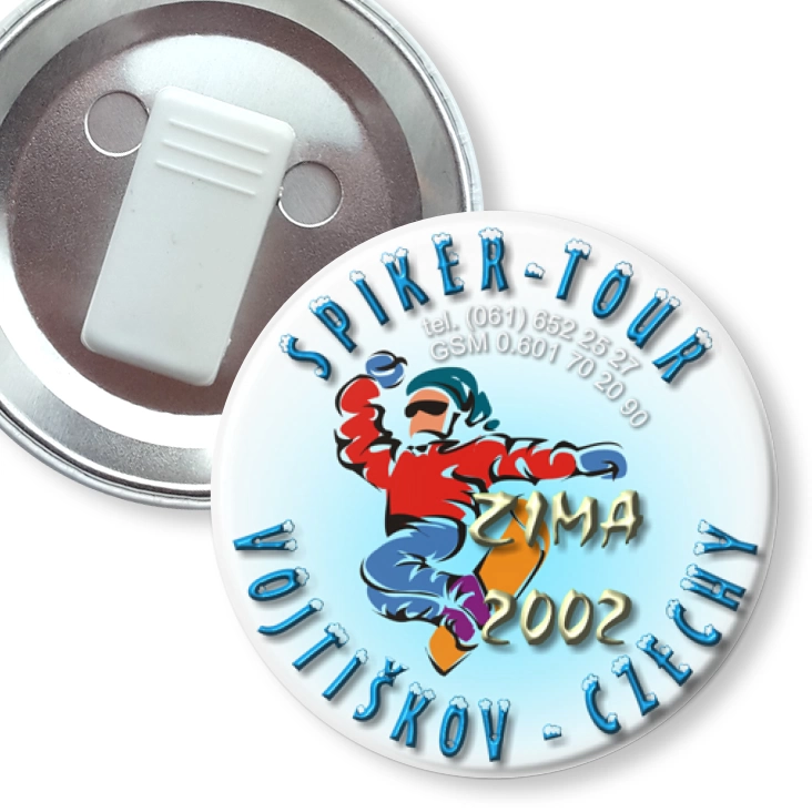przypinka z żabką Spiker-Tour Czechy