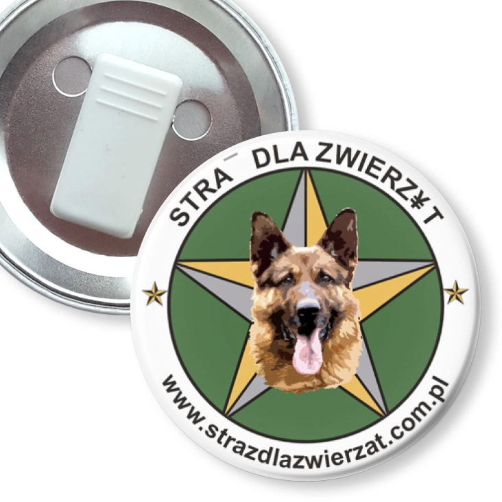 przypinka z żabką Straż dla zwierząt