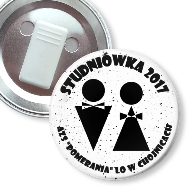 przypinka z żabką Studniówka - AZS POMERANIA