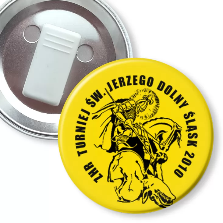 przypinka z żabką Turniej św. Jerzego Dolny Śląsk 2010