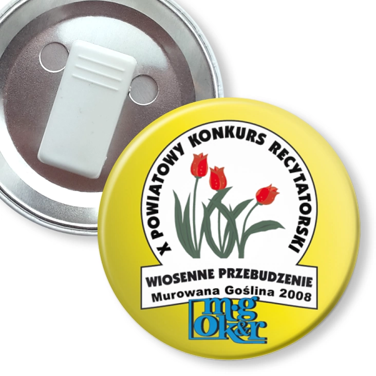 przypinka z żabką Wiosenne Przebudzenie 2008