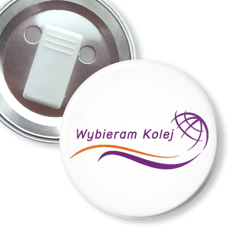przypinka z żabką Wybieram kolej B