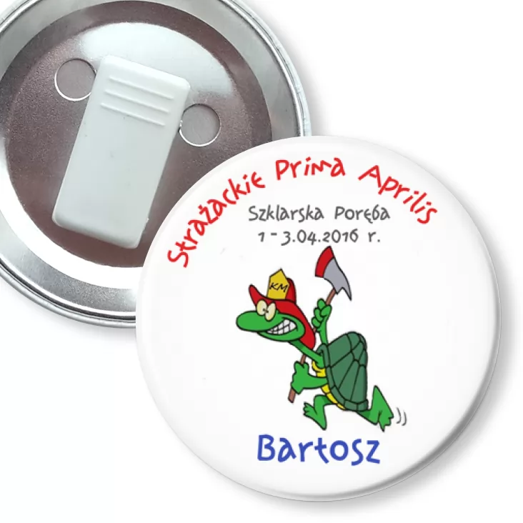 przypinka z żabką Żólwik