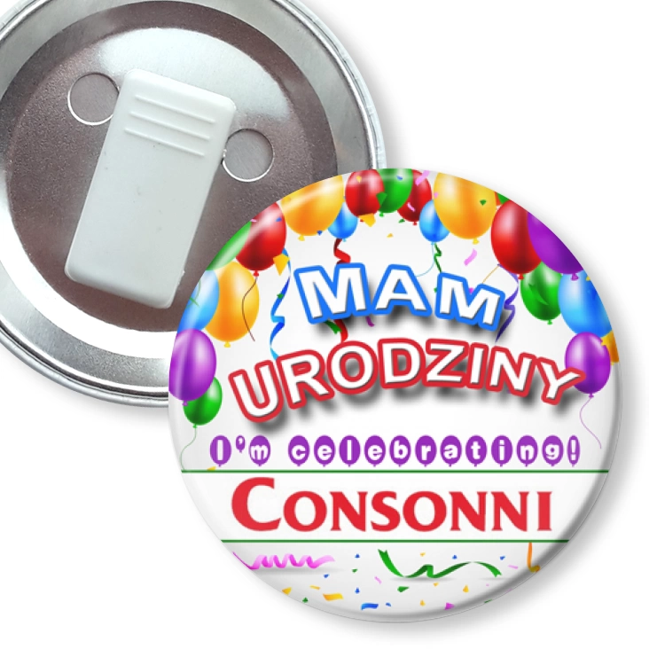 przypinka z żabką CONSONNI