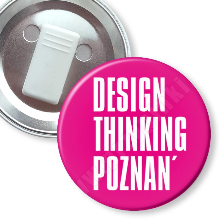 przypinka z żabką Design Thinking