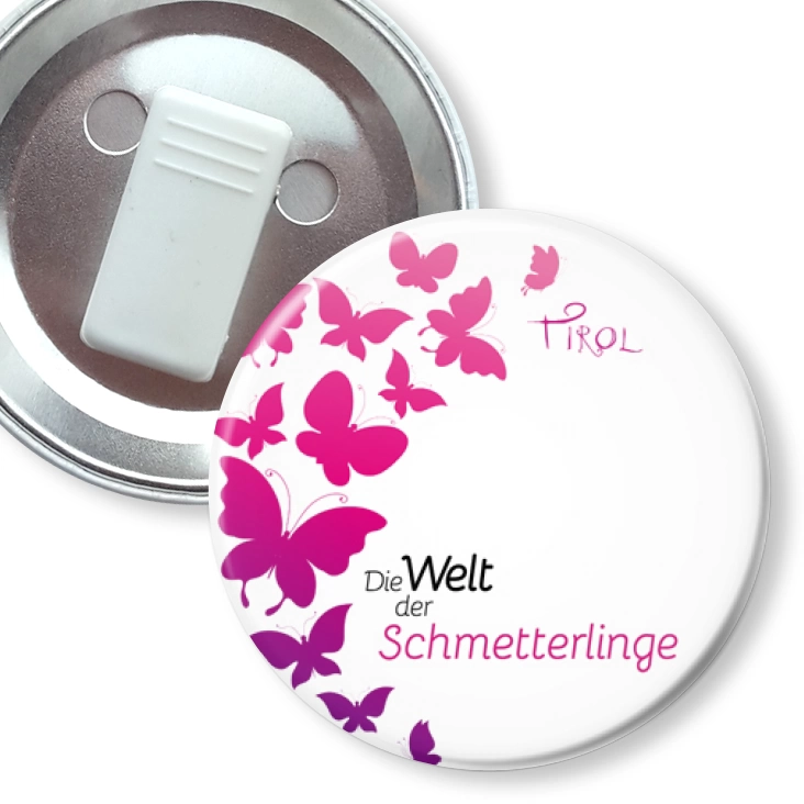 przypinka z żabką Die Welt der Schmetterlinge