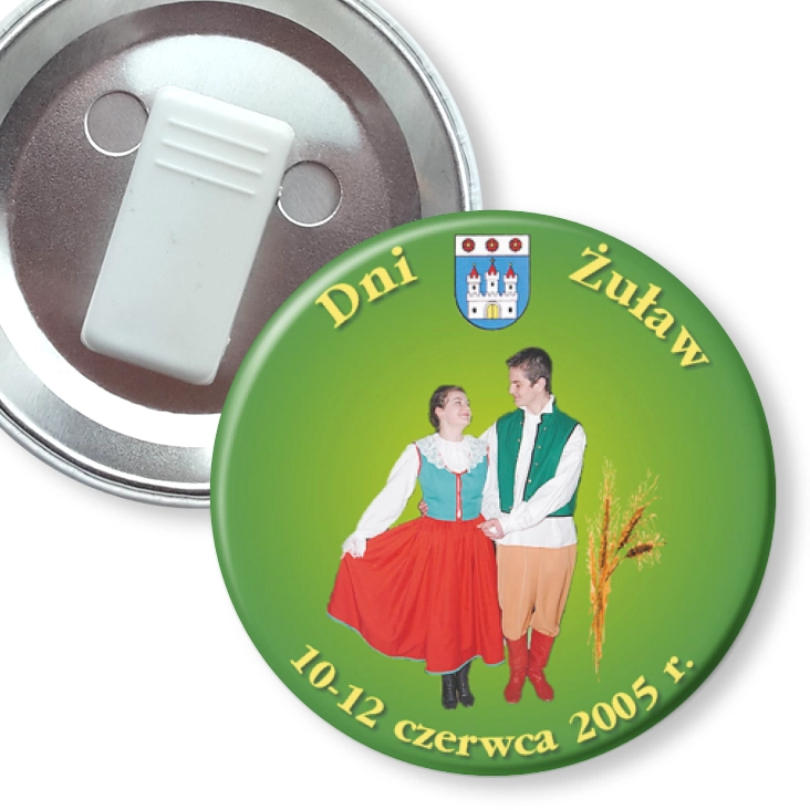 przypinka z żabką Dni Żuław