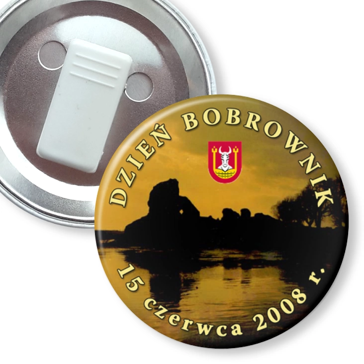 przypinka z żabką Dzień Bobrownik
