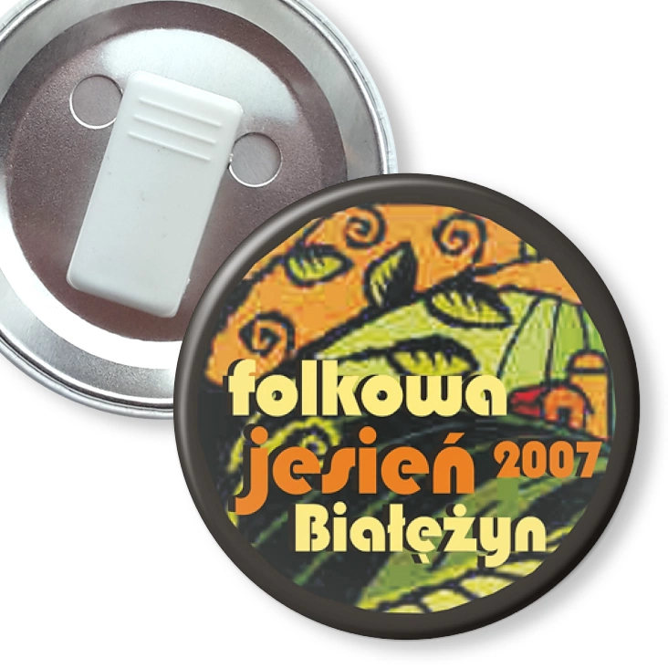 przypinka z żabką Folkowa Jesień Białężyn 2007