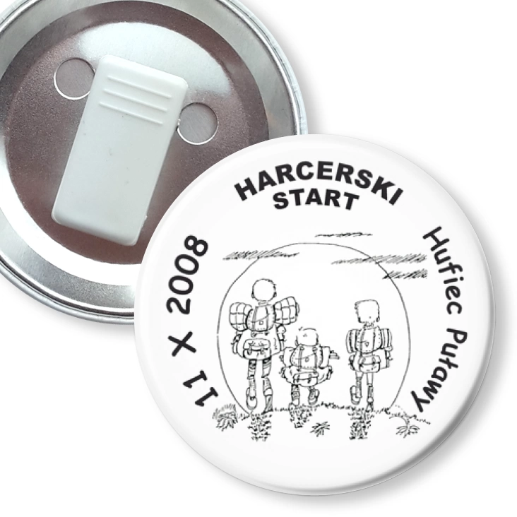 przypinka z żabką Harcerski Start