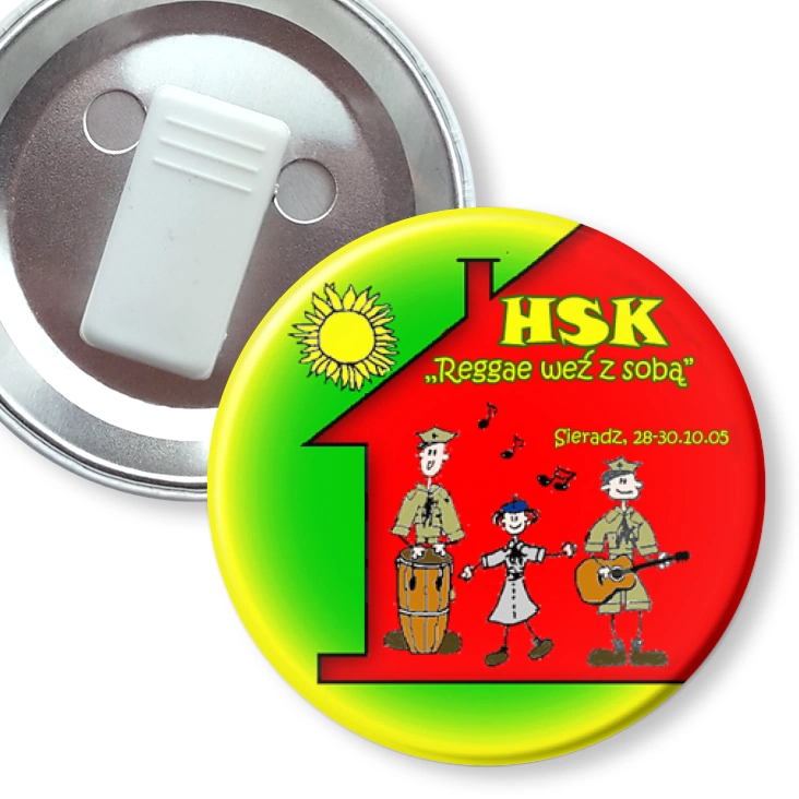 przypinka z żabką HSK Sieradz