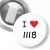 Przypinka z żabką I love IIIB