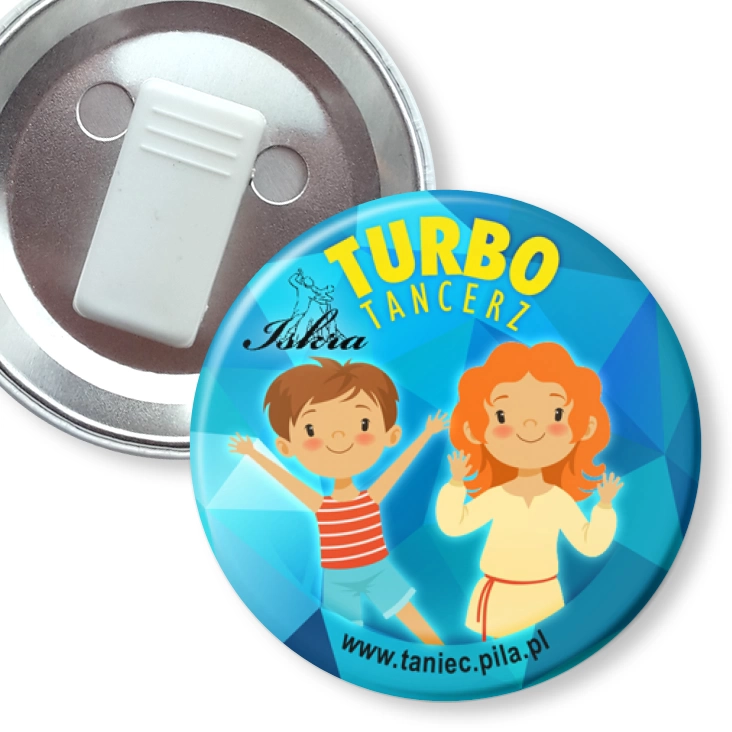 przypinka z żabką Iskra - Turbo Tancerz